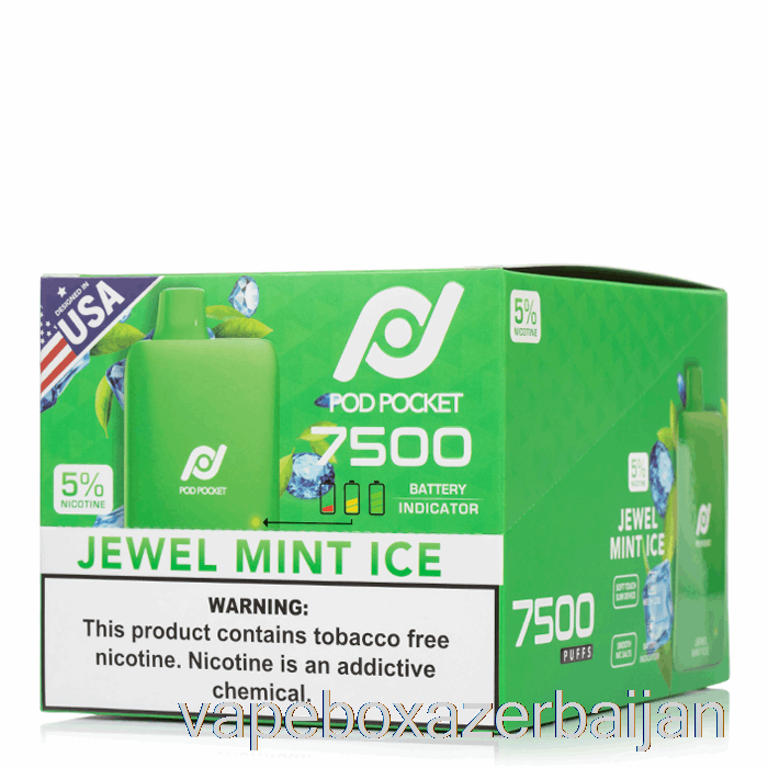 Vape Box Azerbaijan [10-PACK] Pod Pocket 7500 Disposable